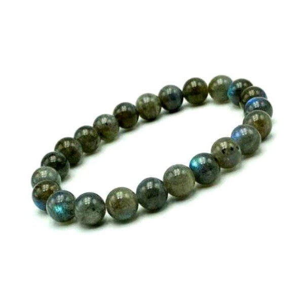 Labradorite Bracelet, Healing Crystal Chakra, Glitter Rare Bracelet, 8mm Round, 100% Natural Gemstone Beads, Gemstone Jewelry Wholesale Lot