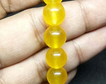 Yellow Agate Bracelet, 100% Natural Gemstone, 8mm Round, Healing Bracelet, Flash Bracelet, Crystal Chakra, Wholesale Lot, Gemstone Jewellery