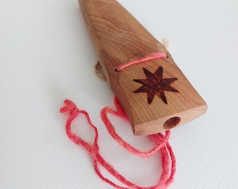 Pifilka, Mapuche musical instrument beautifully handcrafted in native raulí wood.