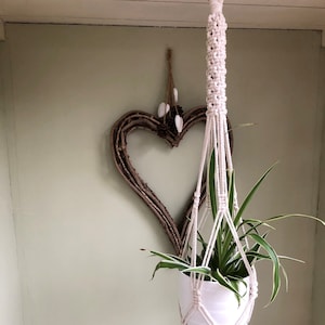 Macrame plant hanger, eco friendly home decor, hanging plant display, spider plant hanger