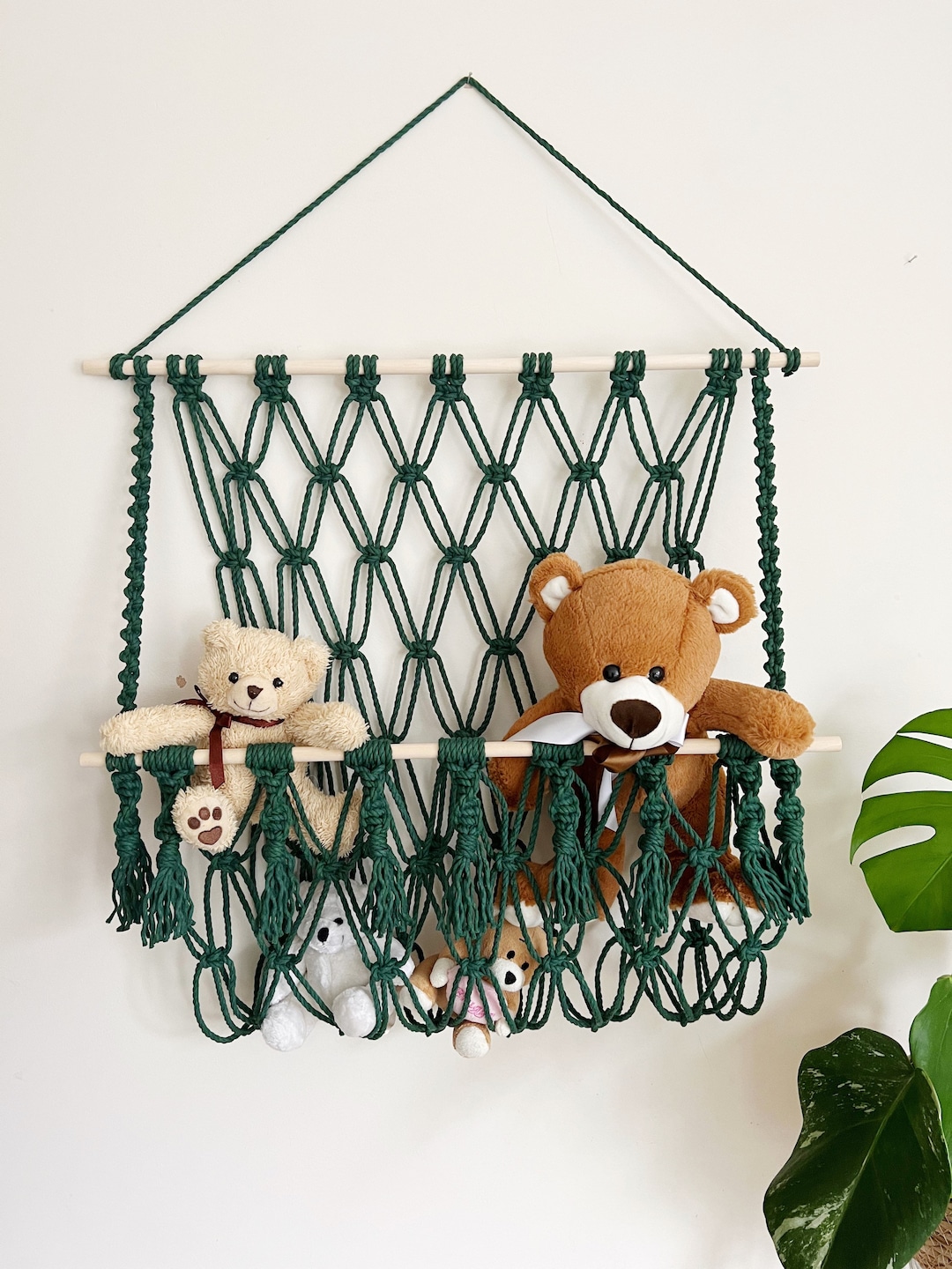 Animal Storage Macrame Toy Hammock Pattern Crochet Hammock