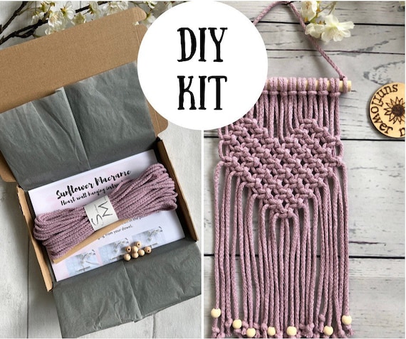 3 Mini Sized Macrame Wall Hanging DIY Craft Kits for Beginners Adults Gift  Idea New Hobby During Isolation Activity for Adults Birthday Gift 