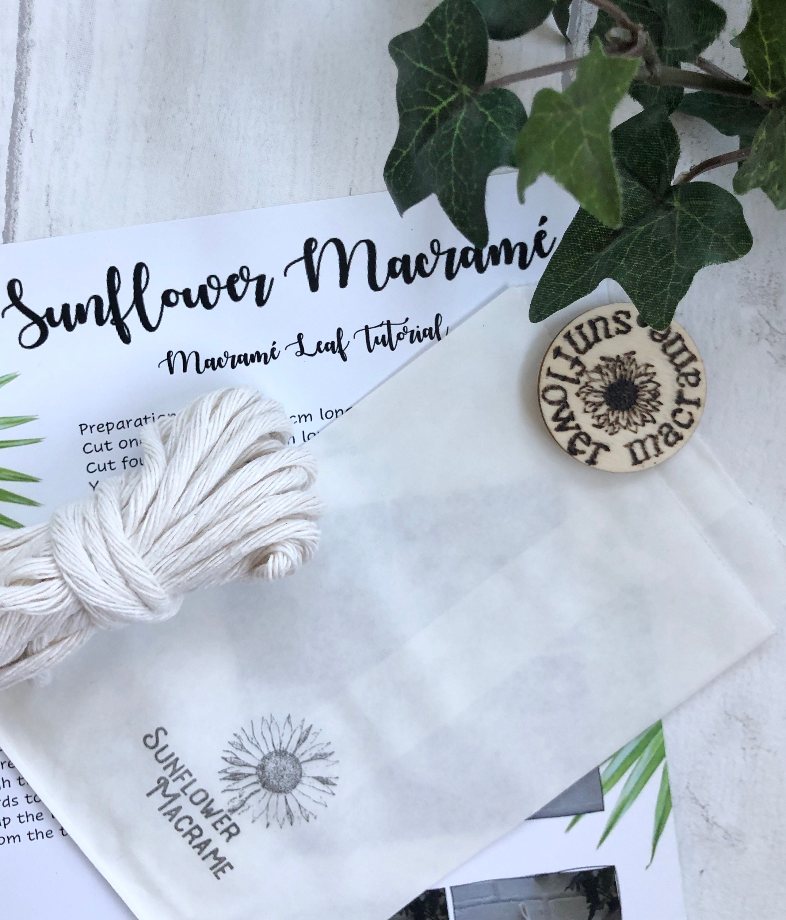 DIY Macrame Kits - Sunflower Macramé