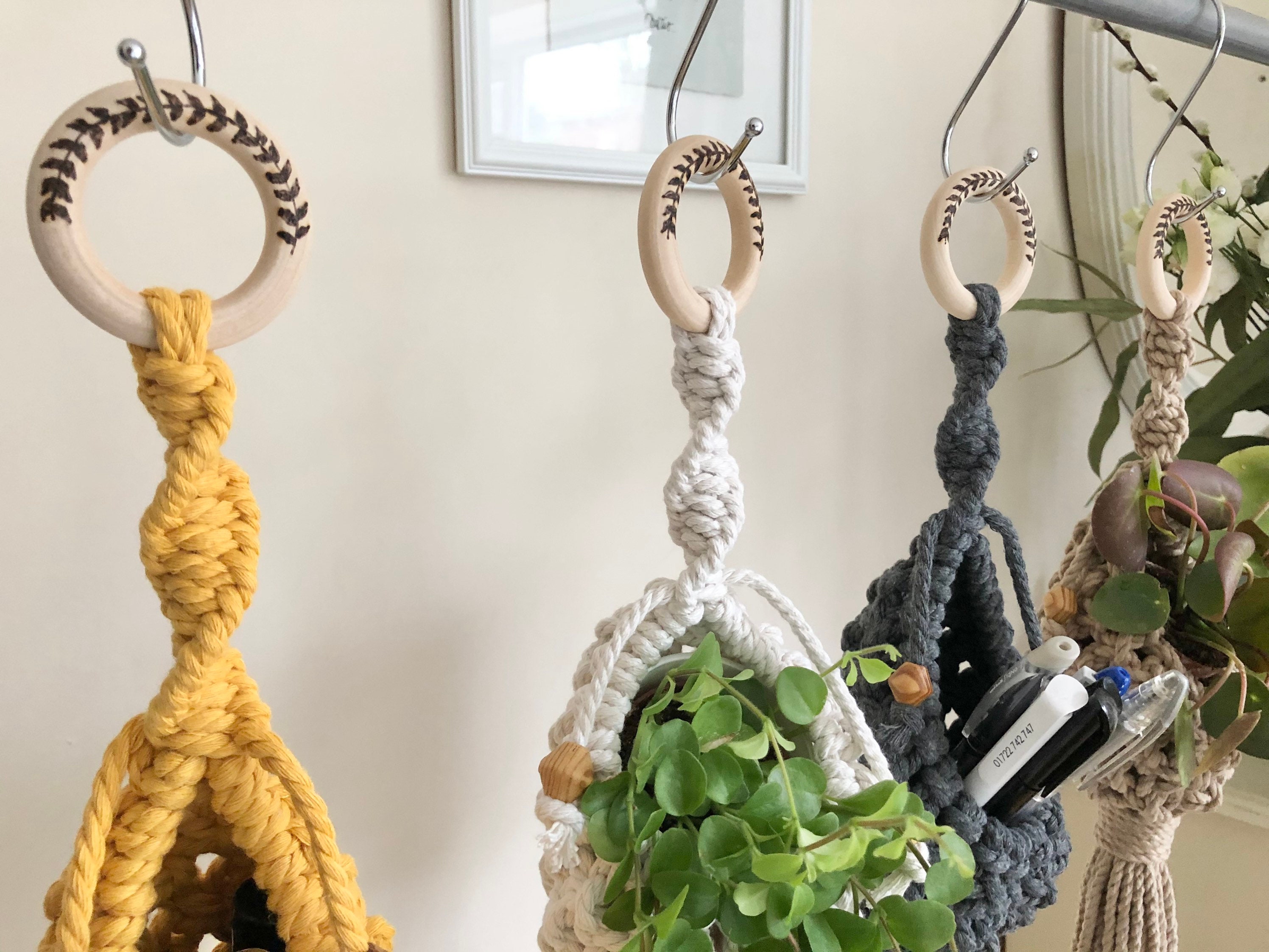 Macrame Pod Macrame Pod Plant Hanger • Pod Basket • Storage • Plant Hanger • Sand ...