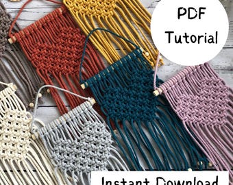 Digital Download Macrame heart wall hanging instructions • PDF • tutorial instant download