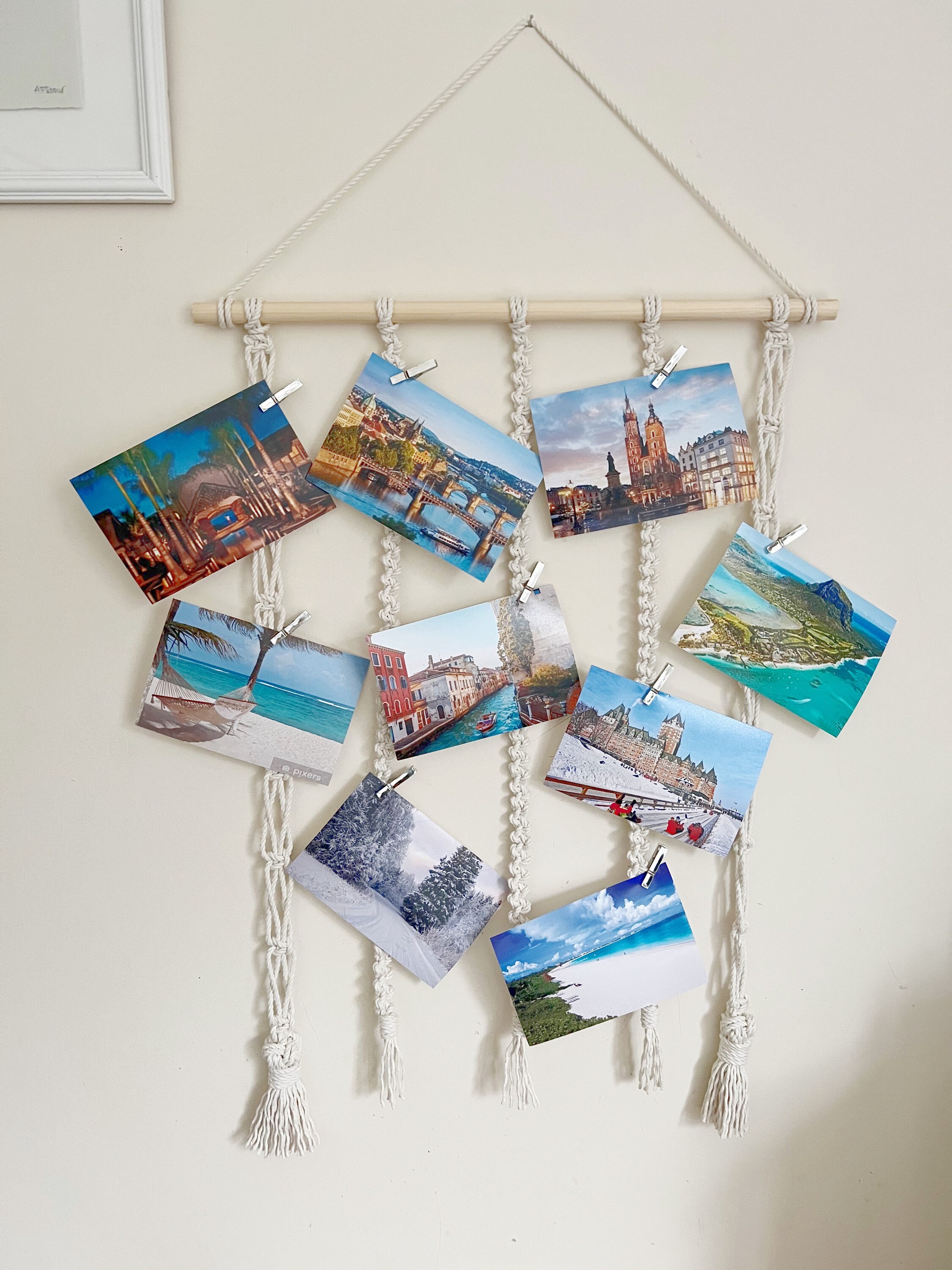 Macrame photo display new arrivals