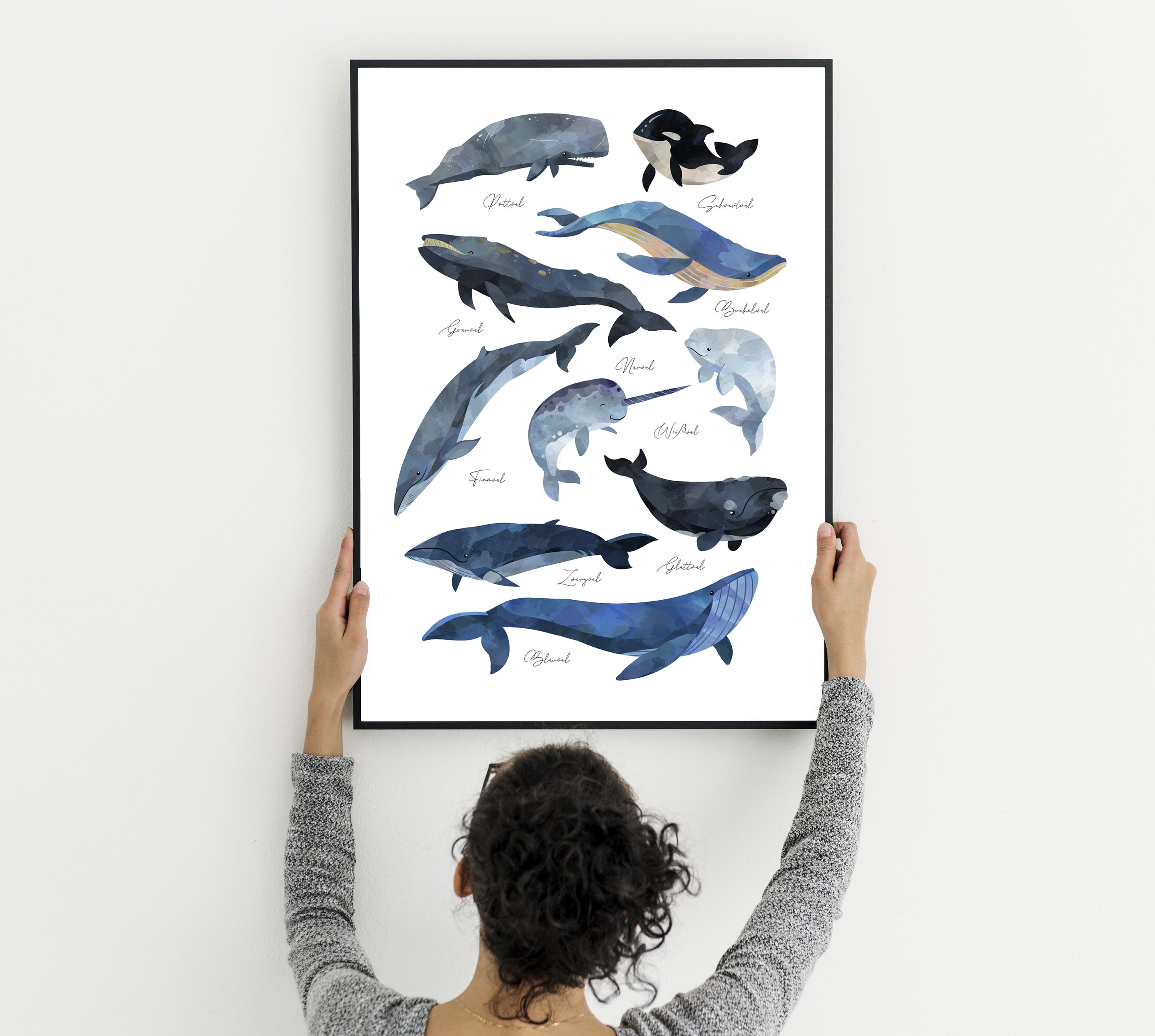 Pandawal Kinderzimmer Poster Set - 3x DIN A4 Wandbilder Mit Feuerwehrauto & Tier-Motiven