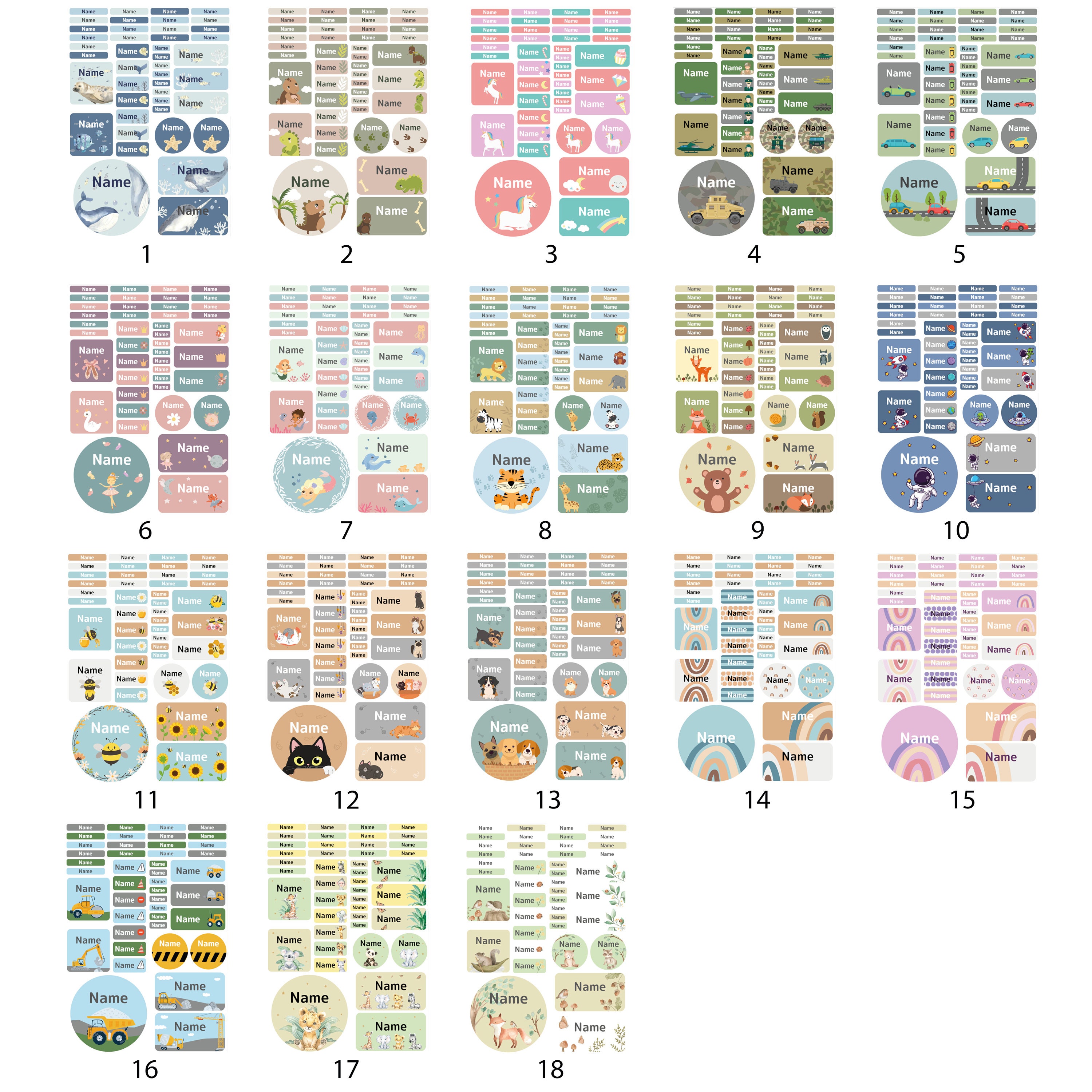 Meal Planning Stickers