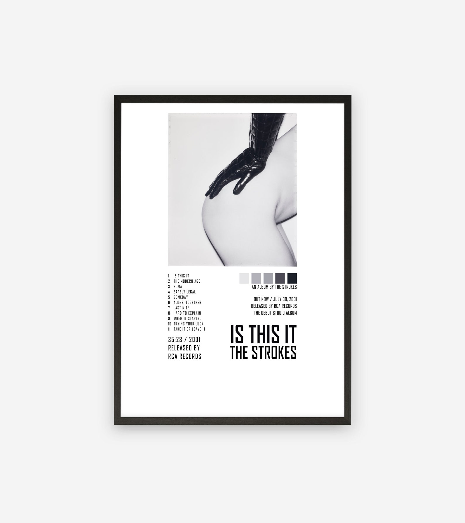The Strokes Is This It / Album Cover Poster / Custom poster / Etsy