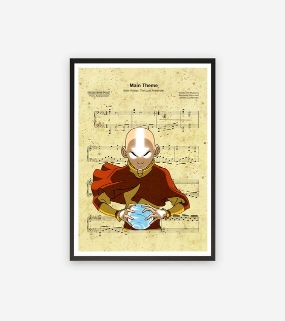 Avatar Die Letzte Airbender Aang Air Ball Noten Noten Dekor Etsy