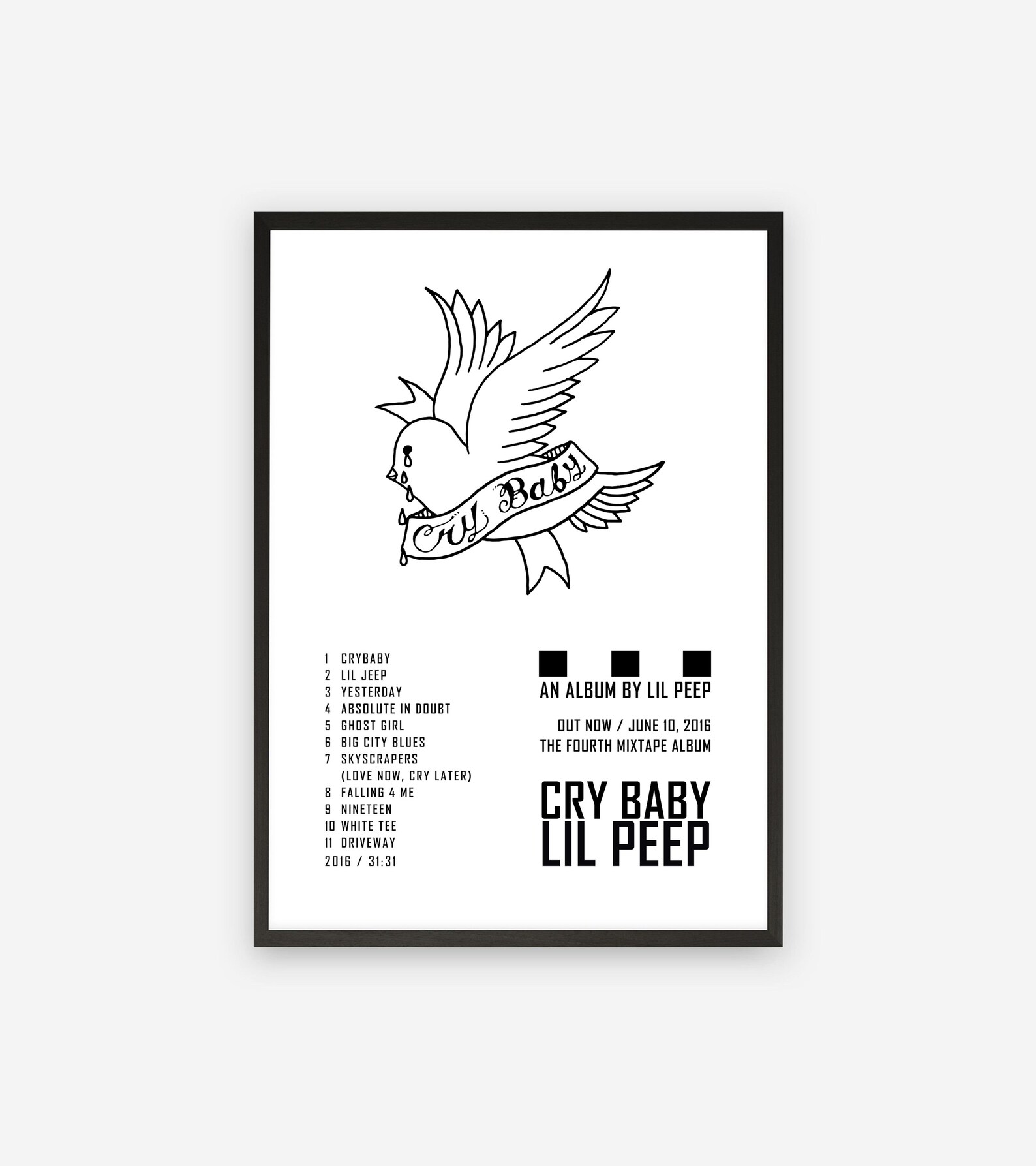 Lil peep cry baby Etsy