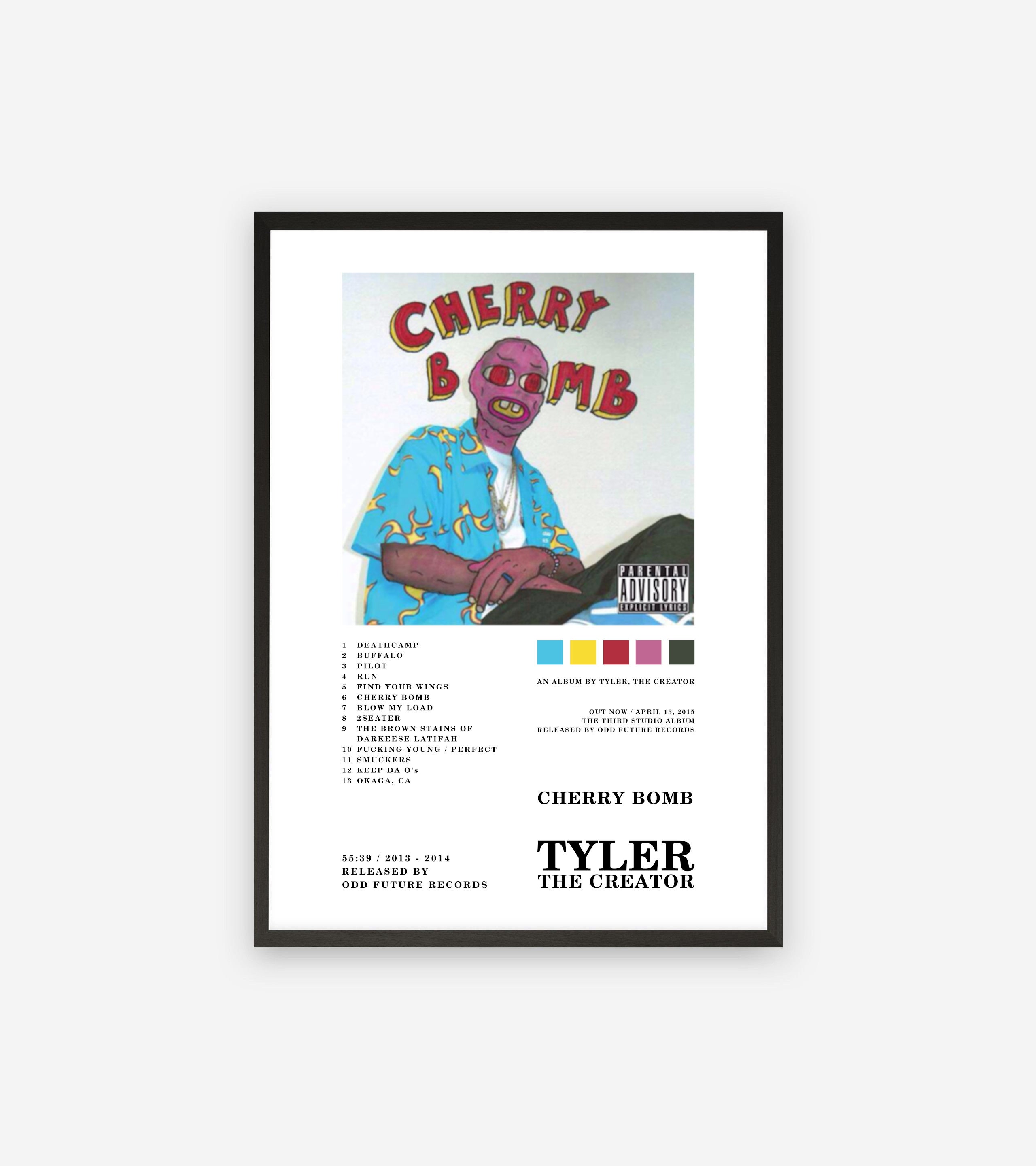Tyler The Creator Cherry Bomb Album Cover Poster Etsy