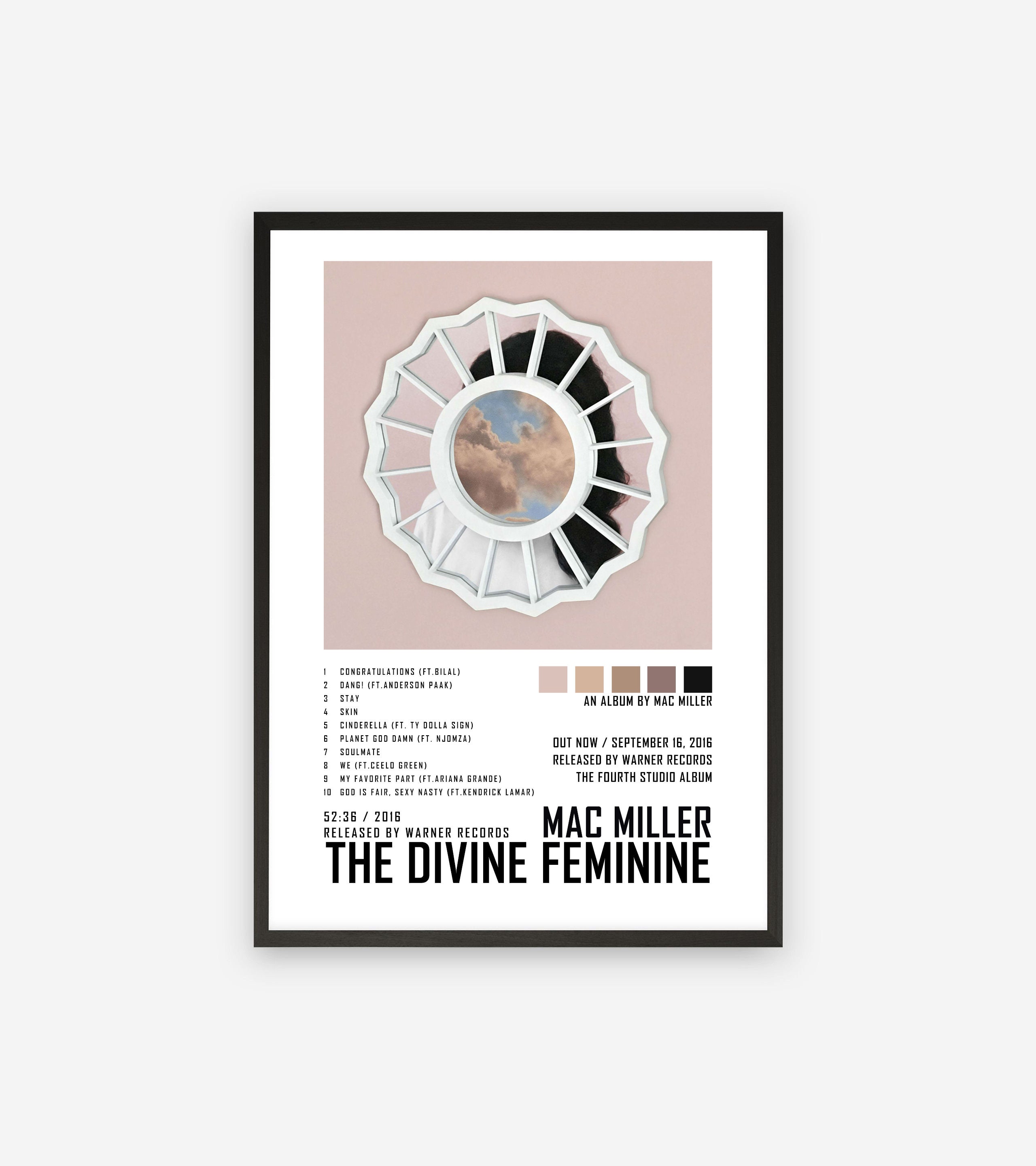 The divine feminine mac miller Album Cover Poster / Custom | Etsy