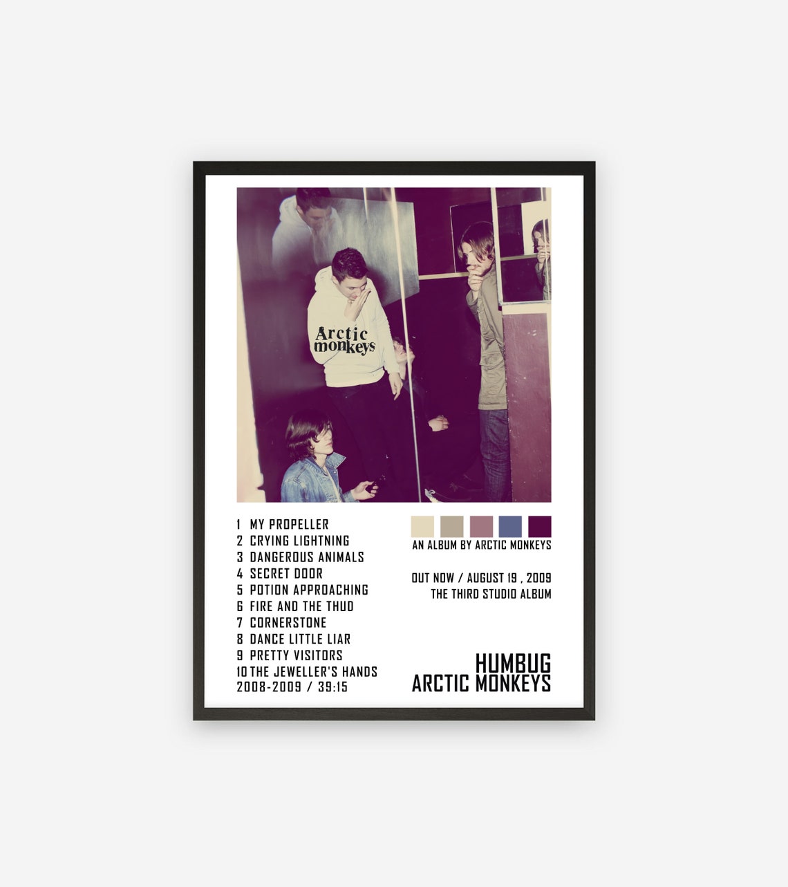 Arctic Monkeys Poster Humbug Album Poster Album Cover Etsy
