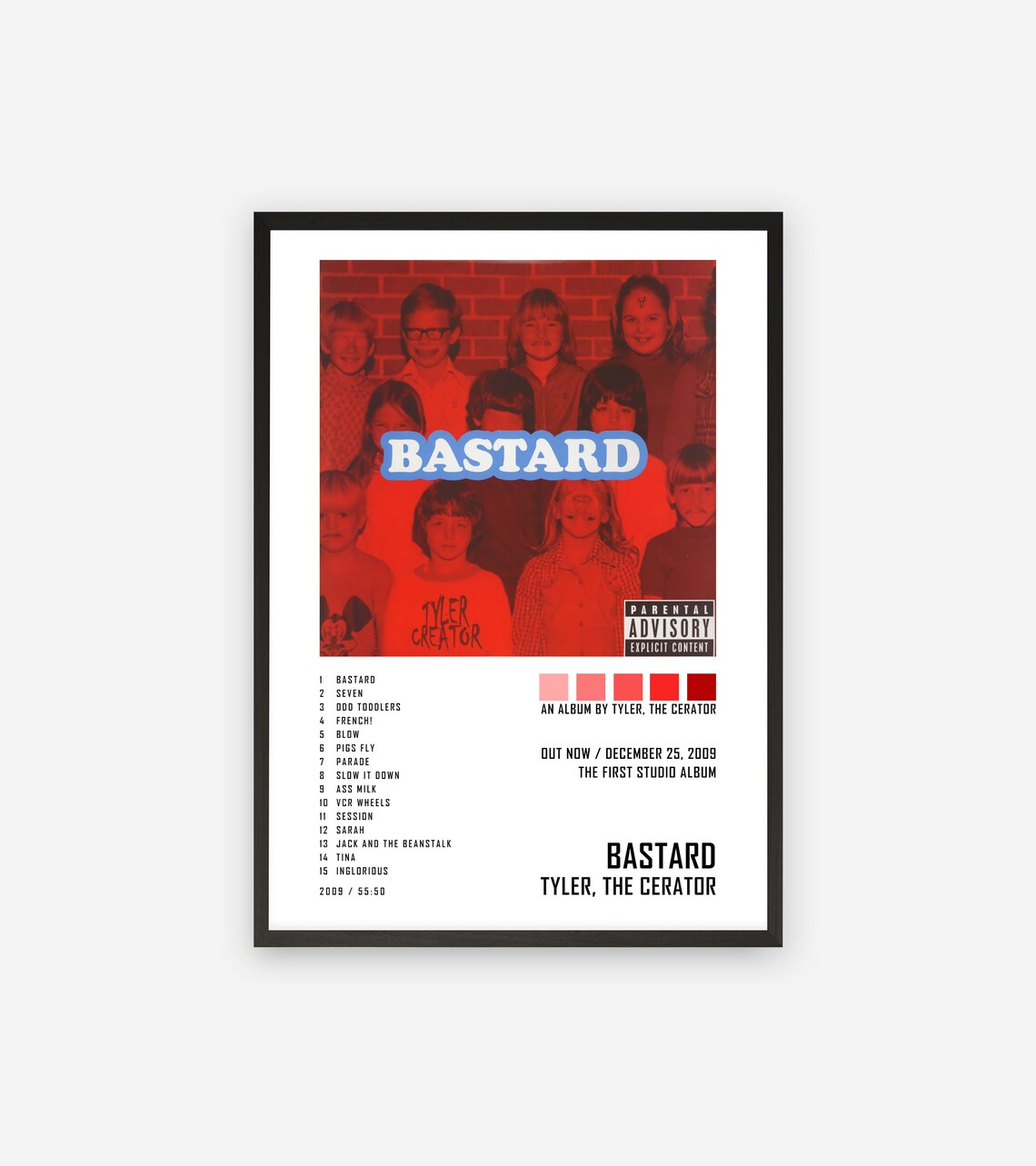 Tyler the creator Bastard Music Cover Album Canvas Poster Etsy