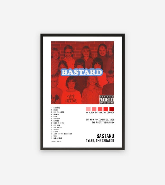 Tyler The Creator Bastard Music Cover Album Canvas Poster Etsy