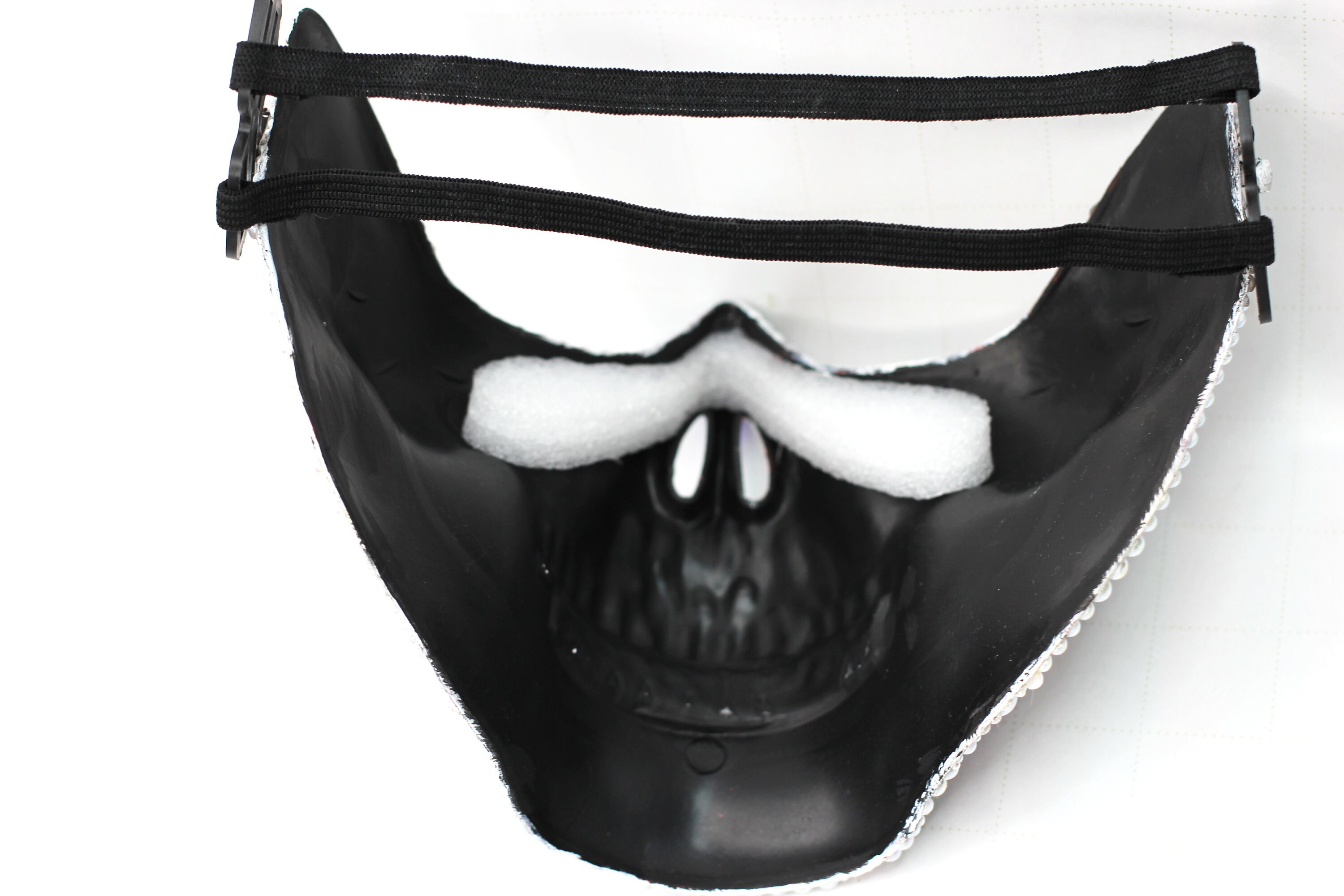 Halloween Pearl Skull Mask Etsy