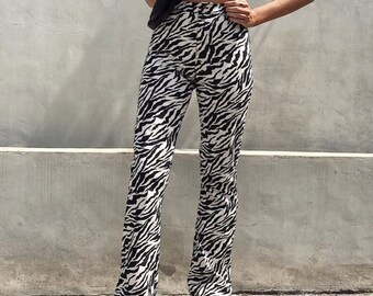 Zebra Print Pants - Etsy Australia
