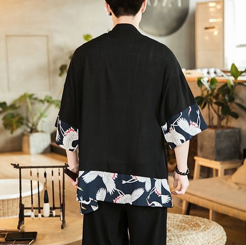 Cotton Kimono / Unisex Kimono / Kimono Robe / Japanese Kimono Etsy