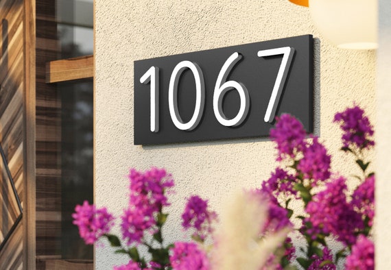 House Number Plaque | Address plaque | House Numbers Sign Vertical | House Number Sign Horizontal | House Warming Gift | Personalized Gift
