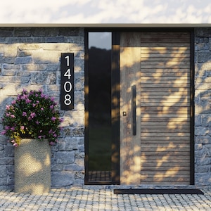 Modern House Numbers available in Vertical and Horizontal directions |  House Number Plaque | Address plaque | House Numbers | Address Sign