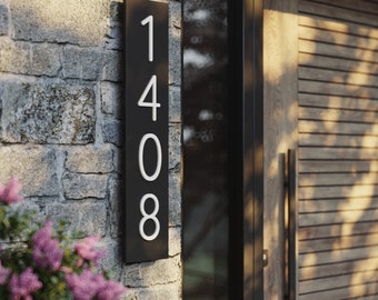 Vertical & Horizontal House number| Easy to Install House sign |  House Number Plaque | Address plaque | House Numbers | Address number Sign