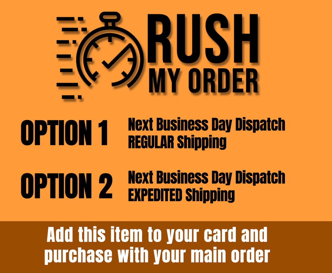 Rush Order - Etsy