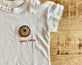 T-shirt Baby Riccio | Cotone organico | T-shirt bambin* | Personalizzazione | Neonato |