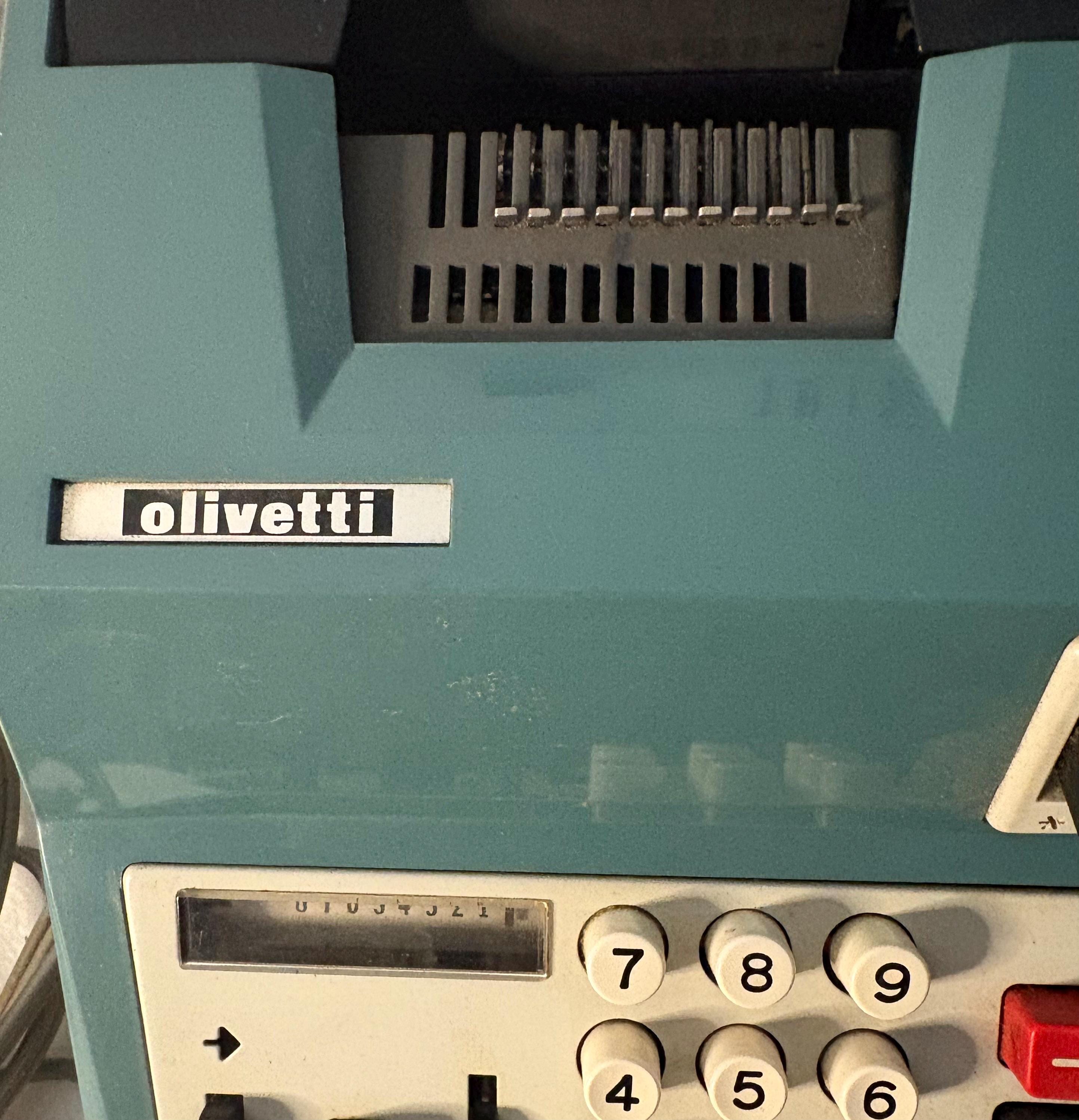 Vintage Olivetti Summa Quanta 20/R Electric Adding Machine Calculator ...