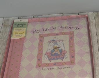 Vintage New My Little Princess Baby's First Five Years Keepsake Book or Album
