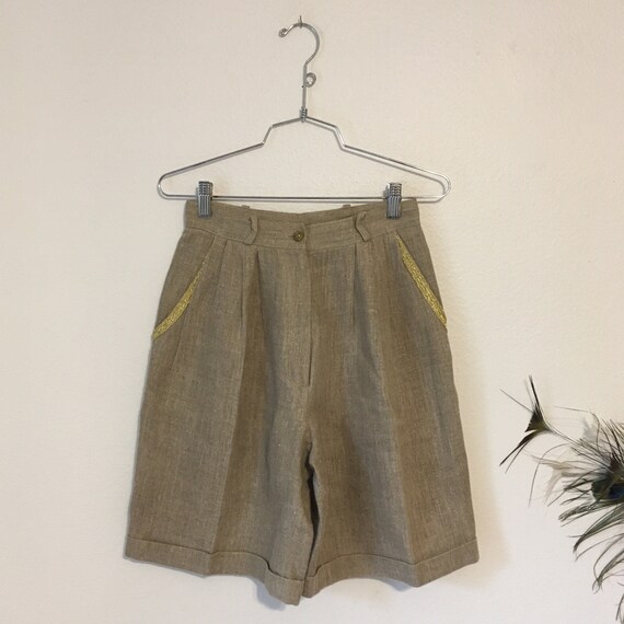 Vintage Linen Shorts