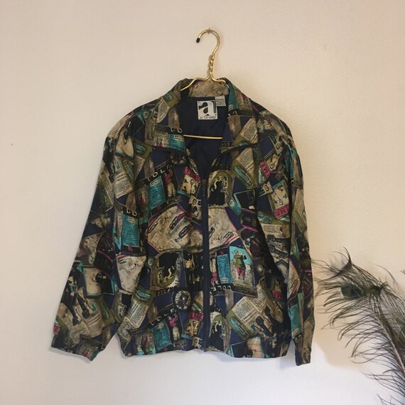 Vintage 1980's Silk Bomber Jacket