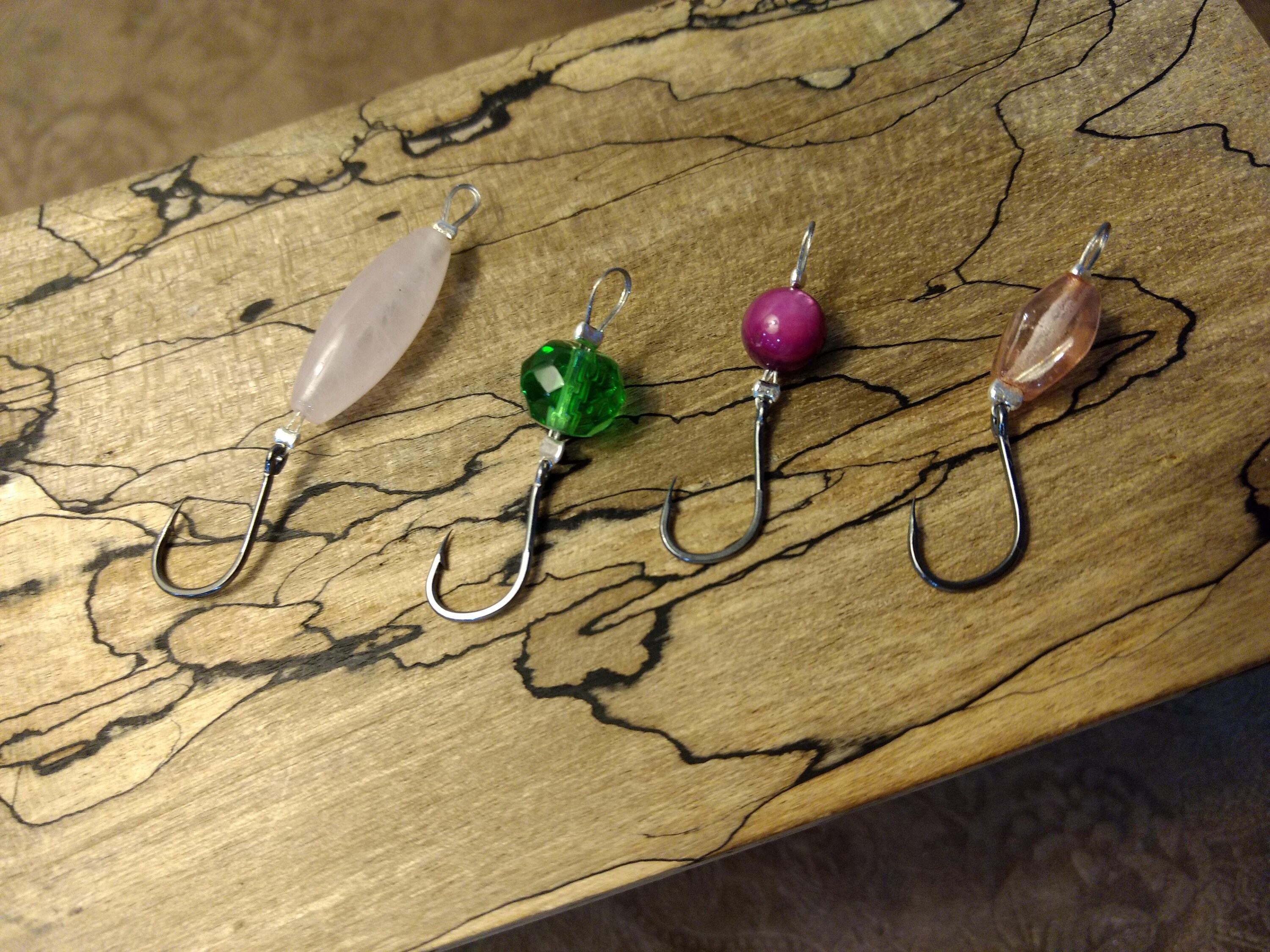 Fishing Lures Handmade Glass Beaded Fishing Lures Set of 4 Etsy