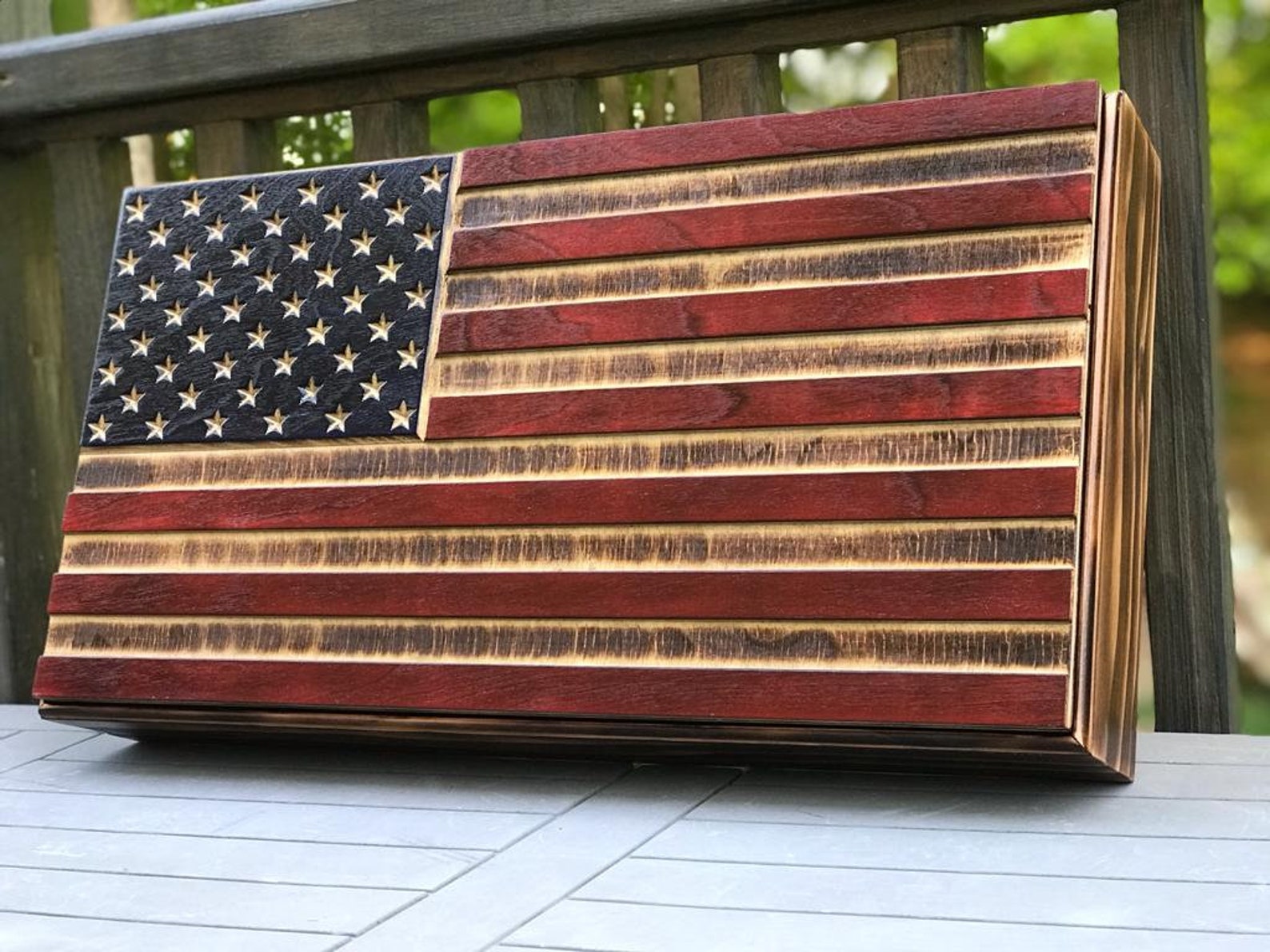 American US Flag Wall Mount Gun Case Storage RFID, Wallmount Etsy