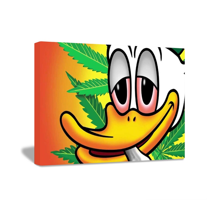 Ganja Rauchen Donald Duck Cannabis Blatt Marihuana Inspiration Etsy