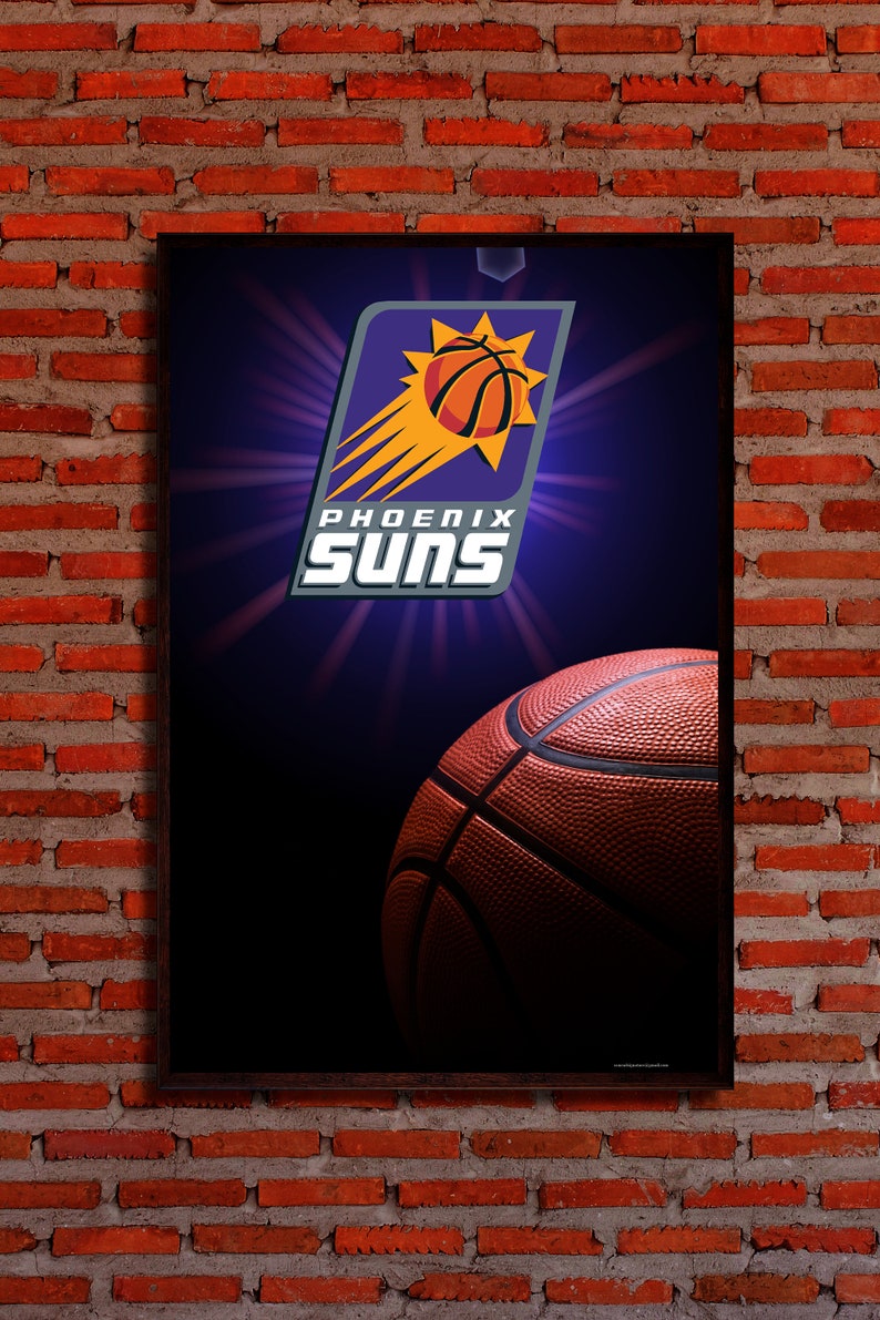 PHOENIX SUNS Official NBA League Team Logo with Ball | Etsy