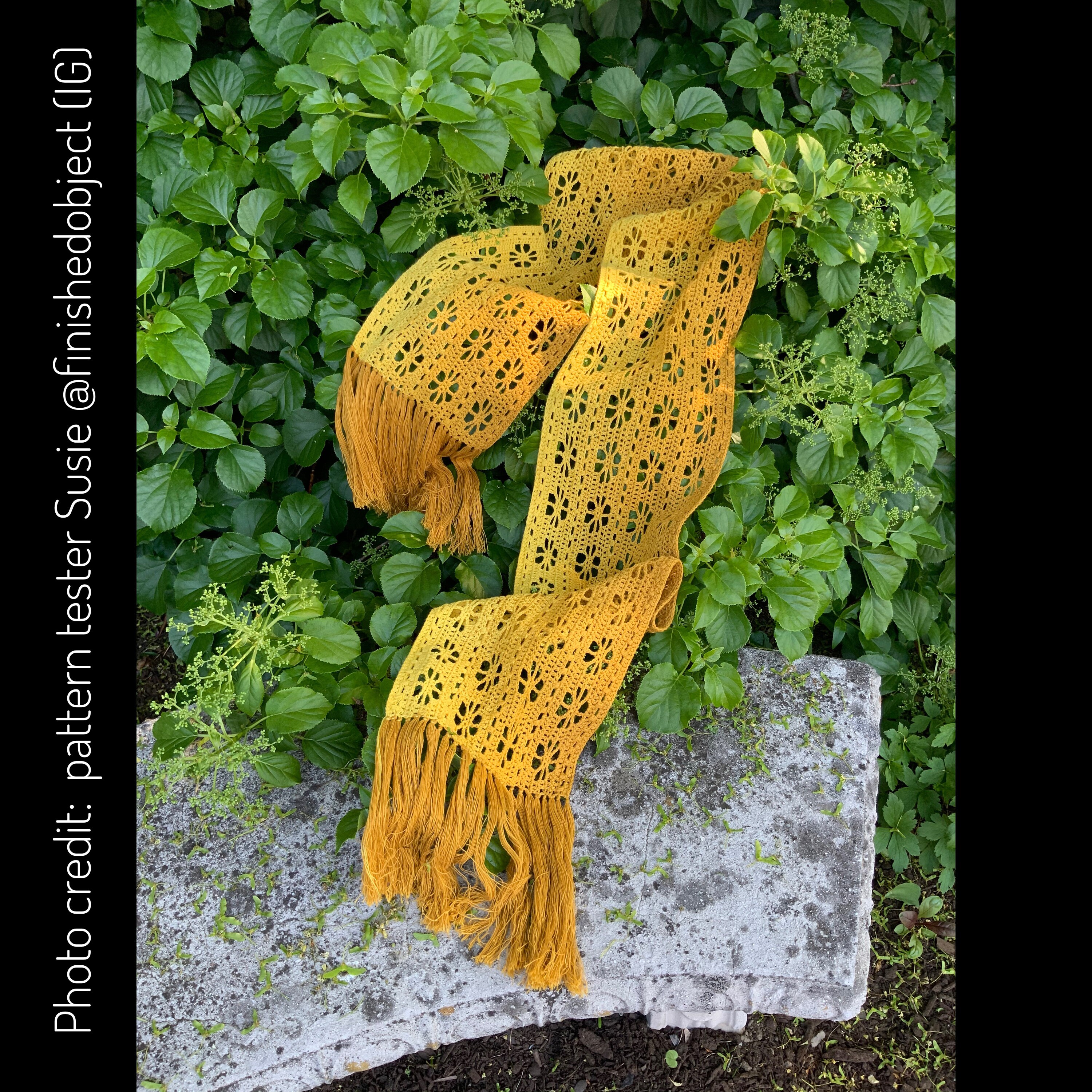 Fleur Summer Scarf Crochet Pattern Pdf With Written Instructions ...