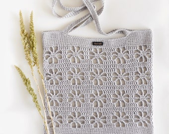 Bolso Fleur Market Patrón de crochet PDF