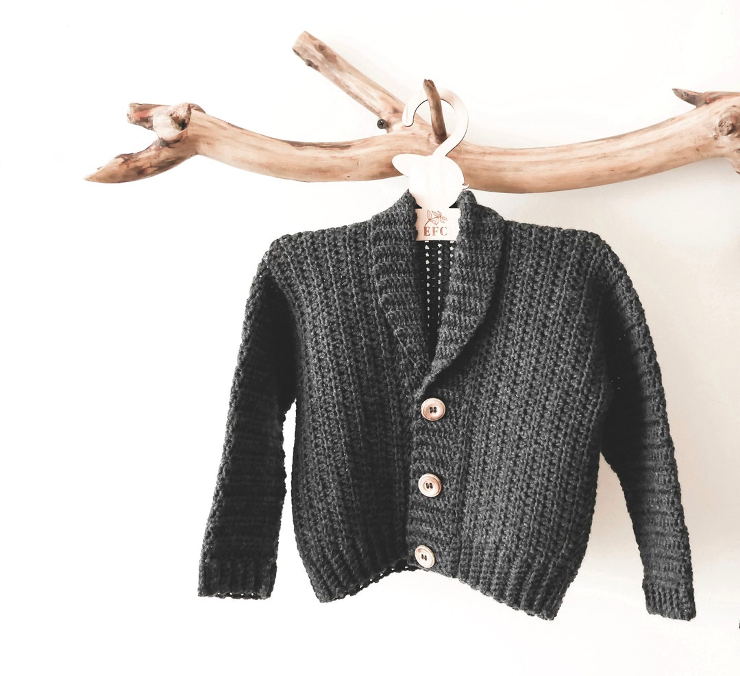 Baby Boy Crochet Cardigan PDF Pattern Baby Daideo Cardigan Etsy