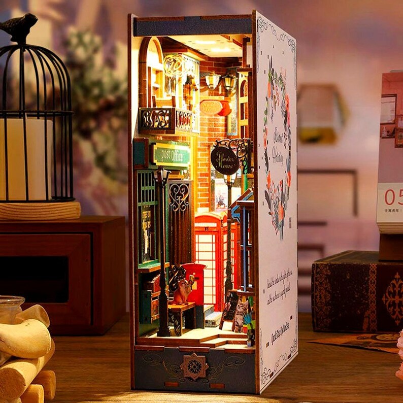Mini Alley Bookshelf Insert Book Nook London Alley for Etsy