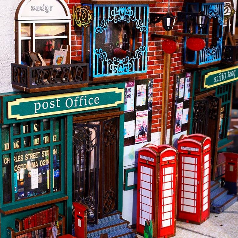 Mini Alley Bookshelf Insert Book Nook London Alley for Etsy