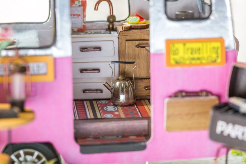 DIY Miniature Dollhouse Scene Camper Furniture Accessories Etsy