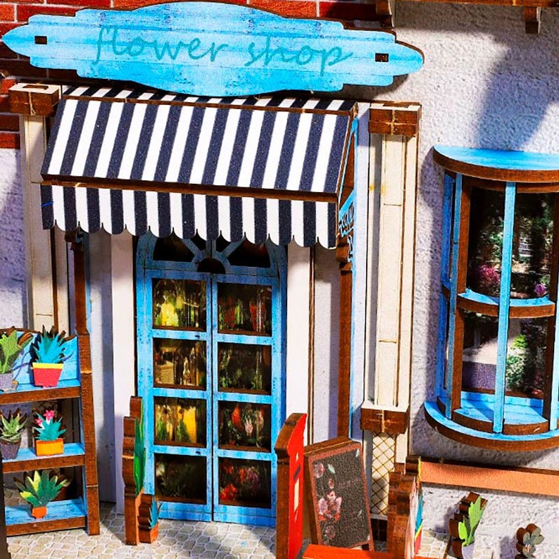 Mini Alley Bookshelf Insert Book Nook London Alley for Etsy