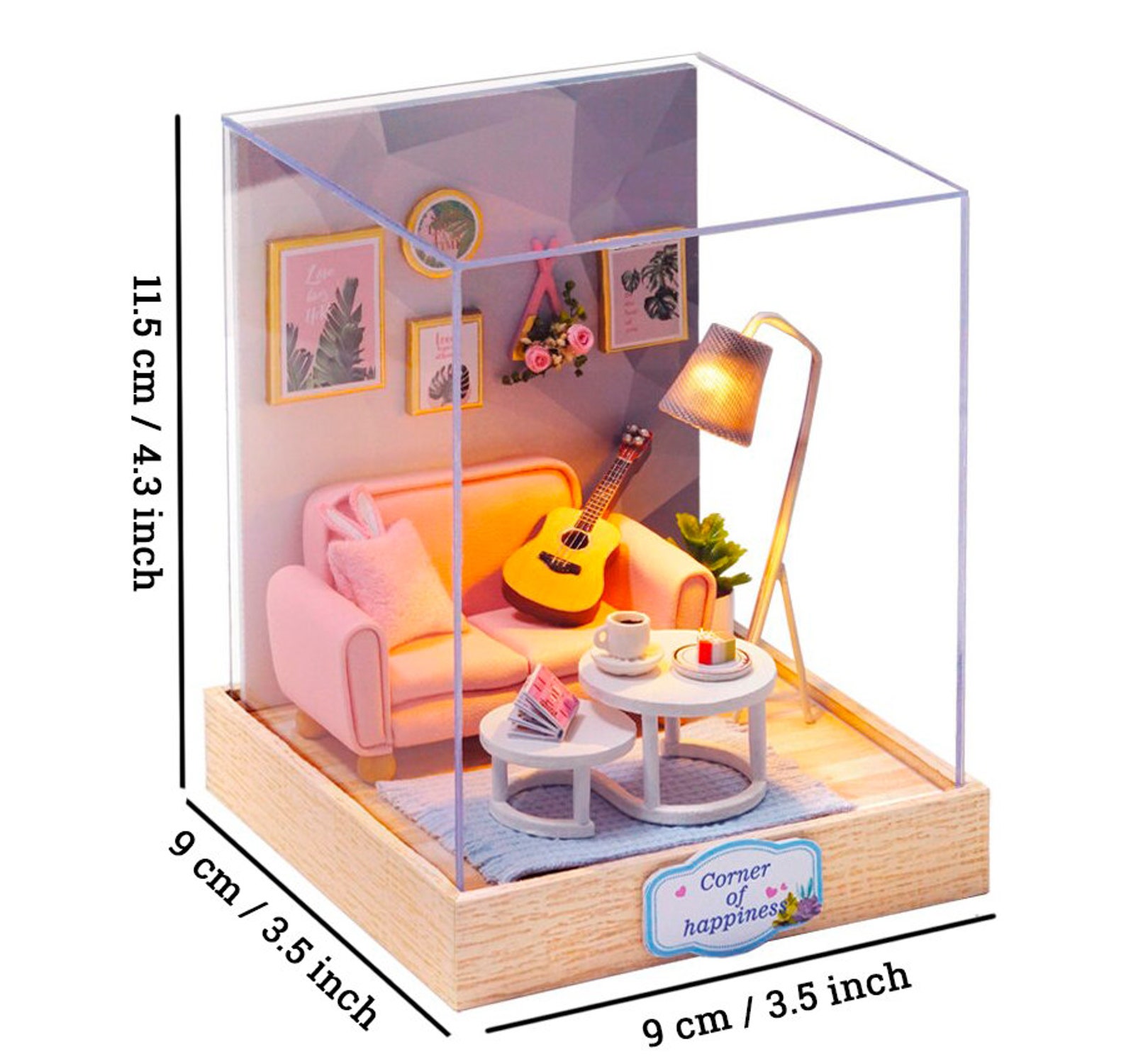 DIY Dollhouse Living Room Set Miniature Modern Dolls House Etsy