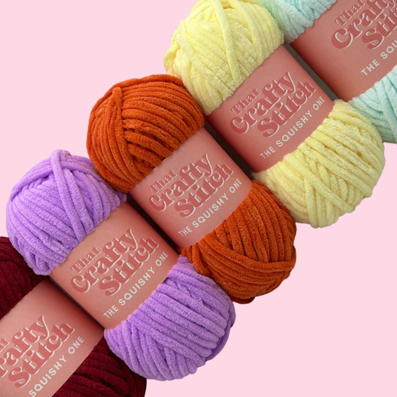 Squishy Chenille Super Chunky Yarn, blanket yarn, squidgy chenille crochet yarn, super chunky and vegan friendly, machine washable image 6