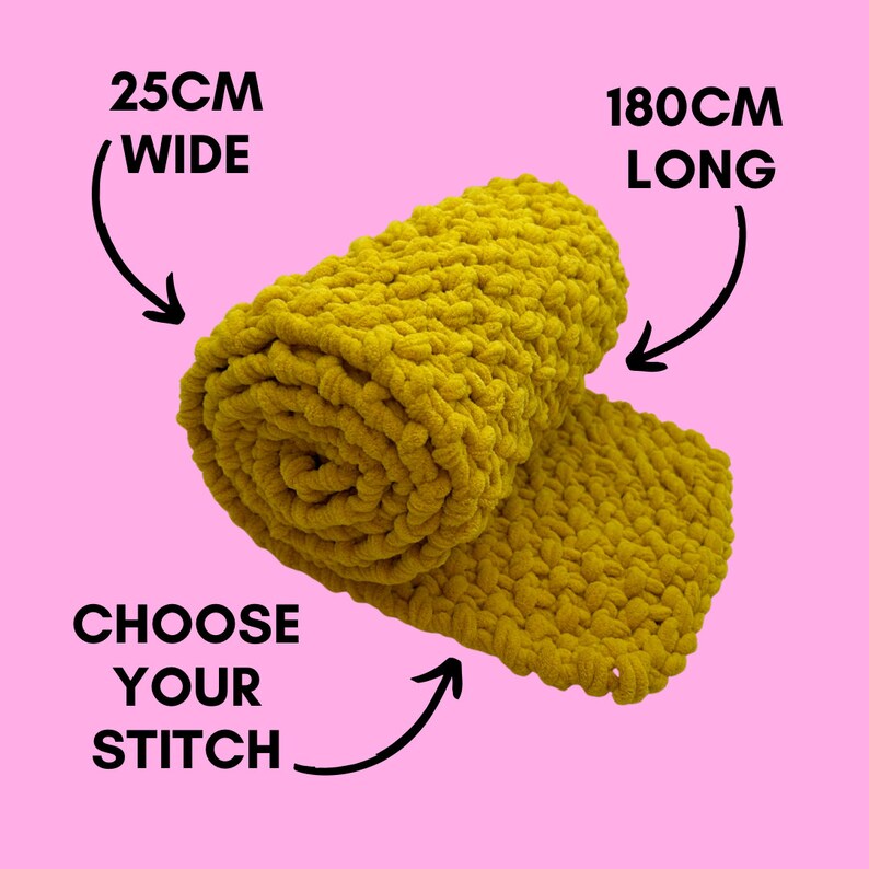 Moss Stitch Scarf Kit, beginner knitting kit, knit your own scarf, learn to knit scarf kit, beginner friendly knit kit, Christmas gift idea image 5