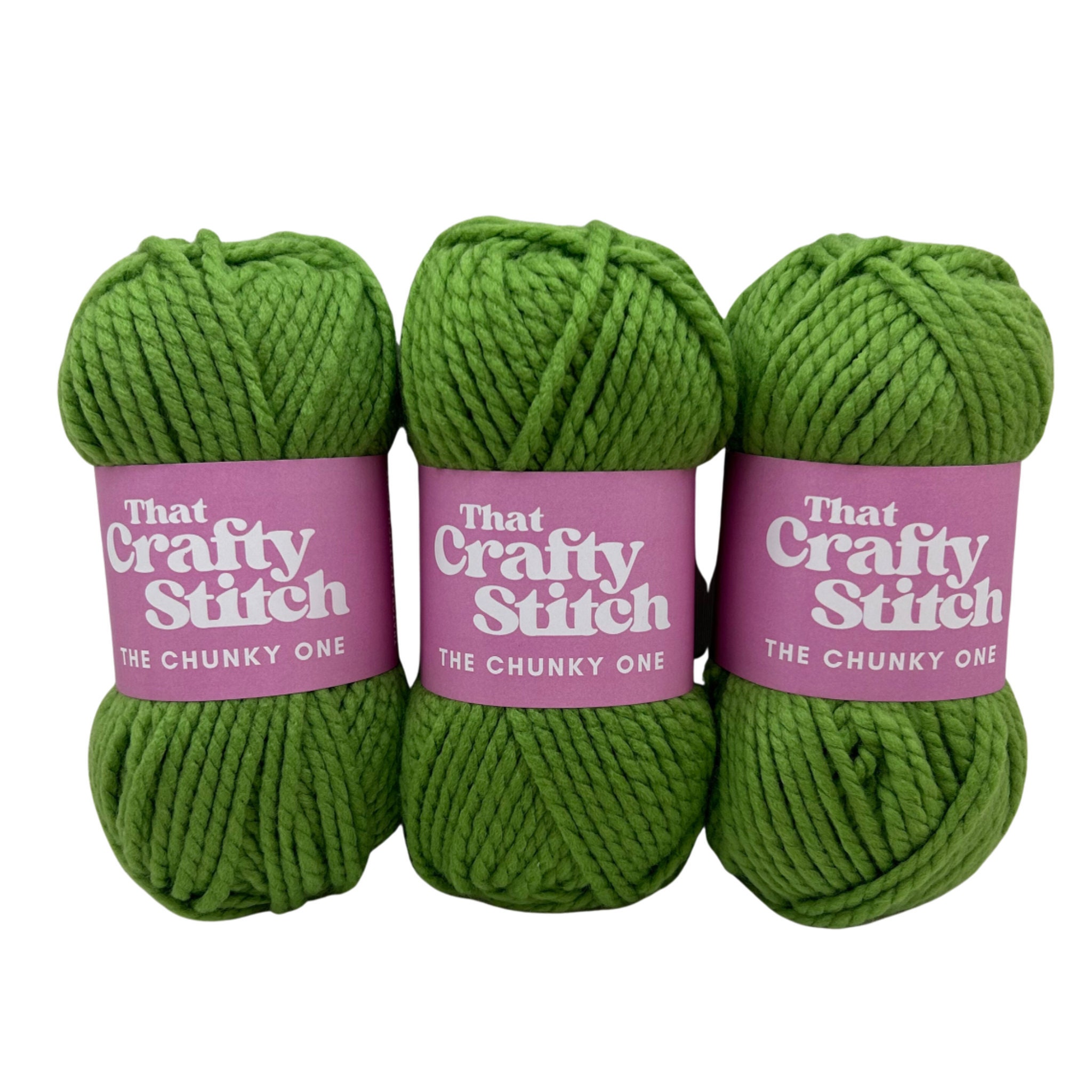 Grass Green Super Chunky Yarn, Green Chunky Yarn, 100% Acrylic, Suitable  for Vegans, 100g Balls of Yarn, Chunky Knitting, Washable Yarn 