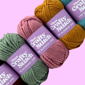 The Blended One Super Chunky Yarn, 20/80% wool/acrylic mix, super chunky yarn, 100g ball, 81 metres, super chunky mix yarn