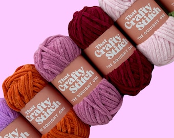 Squishy Chenille Super Chunky Yarn, blanket yarn, squidgy chenille crochet yarn, super chunky and vegan friendly, machine washable