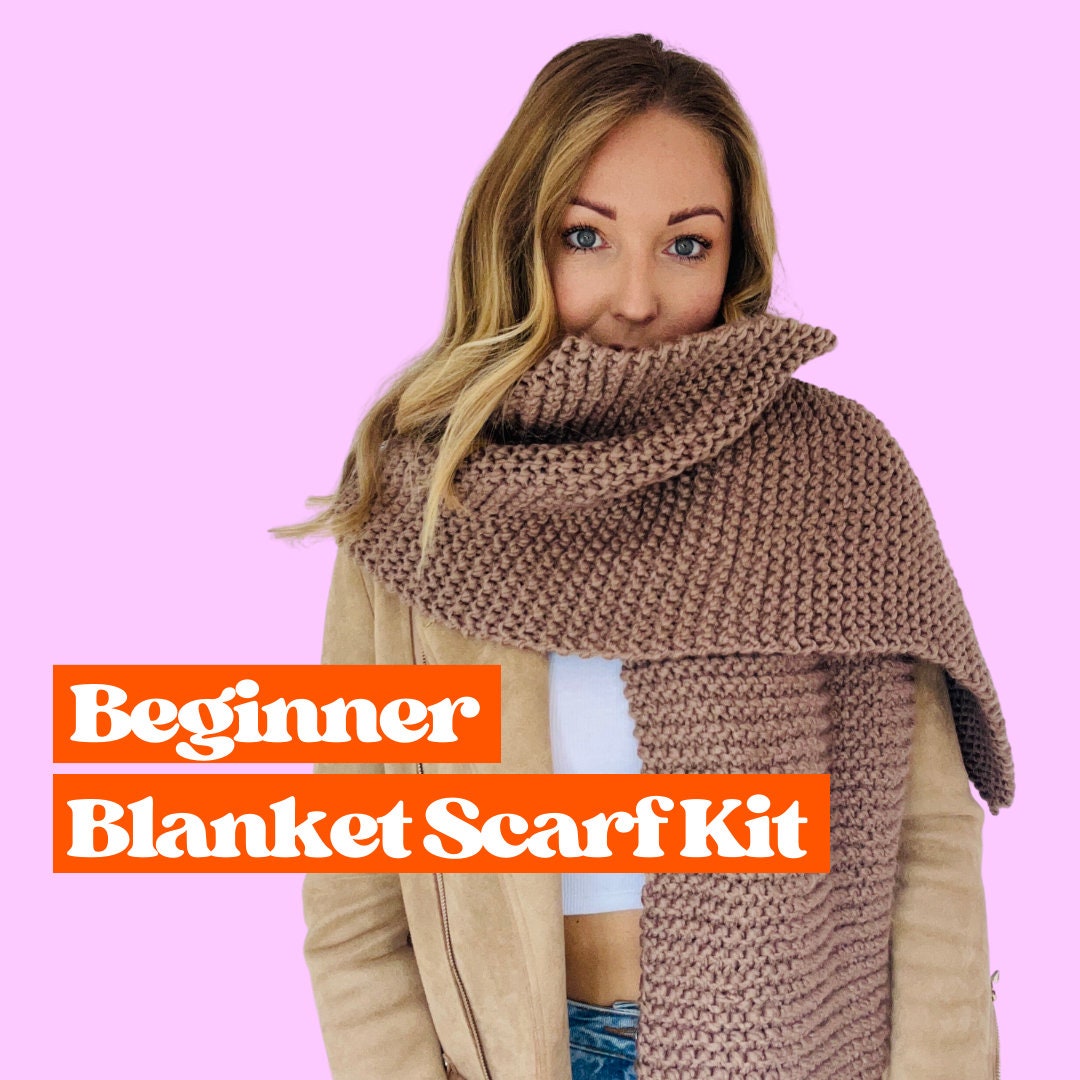 Knot A Knitter Knit Kit, Complete Beginner Knit Kit, Get Started With  Knitting, Everything You Need to Learn Knit, Stockinette, Rib and Moss 